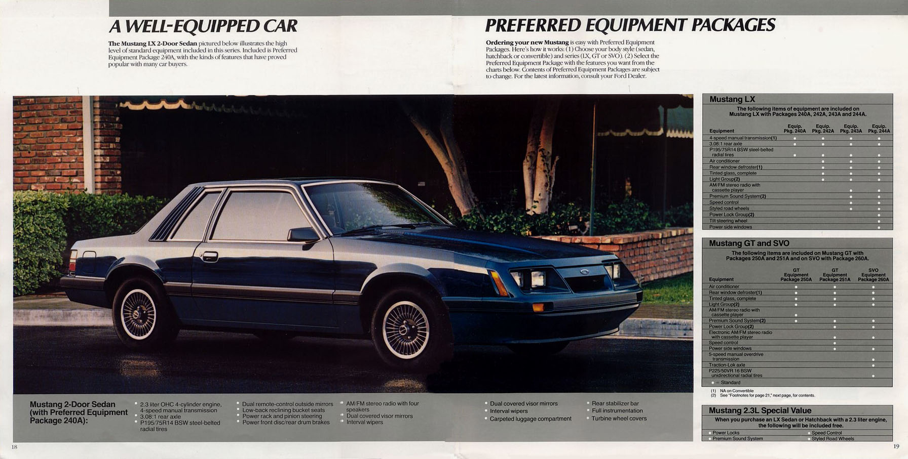 1986 Ford Mustang Brochure Page 17
